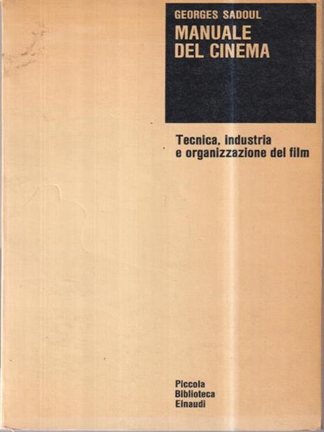 Manuale del cinema - Georges Sadoul - copertina