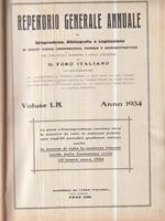 Il foro italiano repertorio 1934 vol. LIX