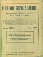 Repertorio generale annuale de Il Foro Italiano. Vol LXXX - Anno 1957