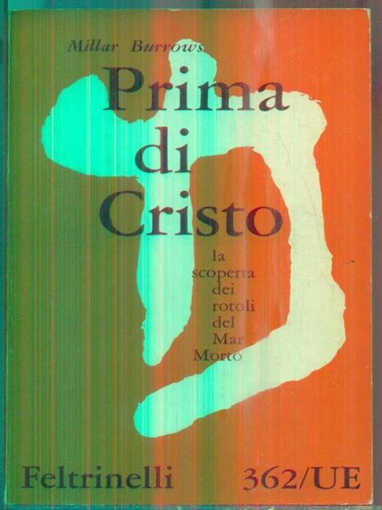 Prima di Cristo - Millar Burrows - copertina