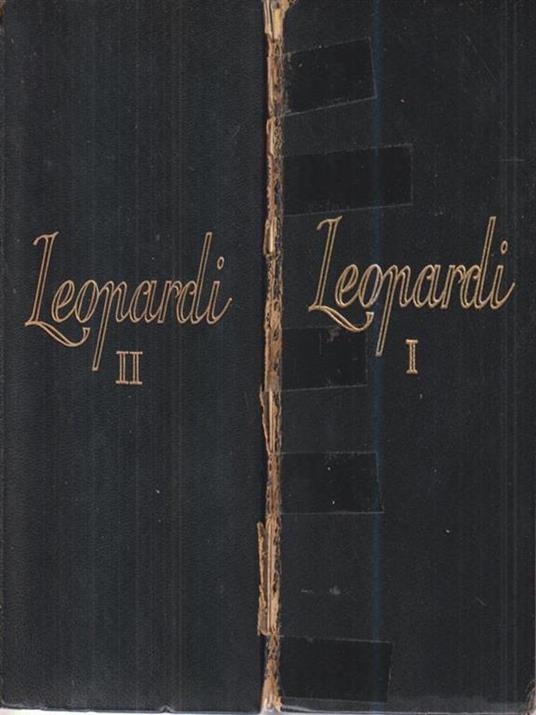 Poesie e prose vol I e II - Giacomo Leopardi - copertina