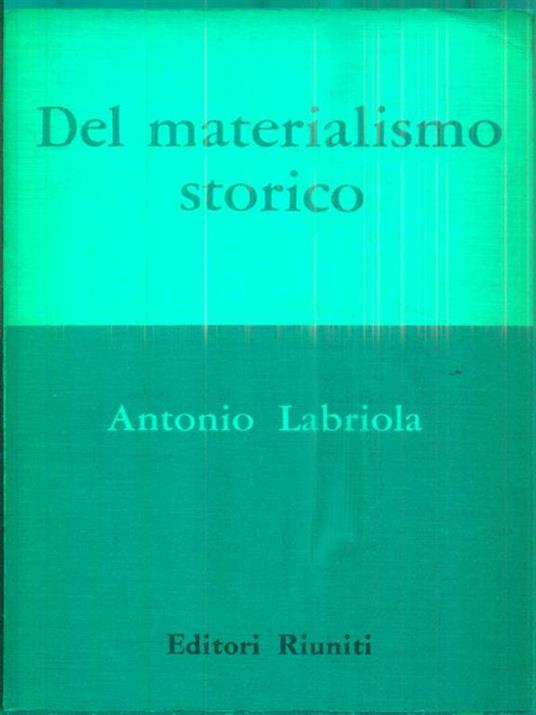 Del materialismo storico - Antonio Labriola - copertina