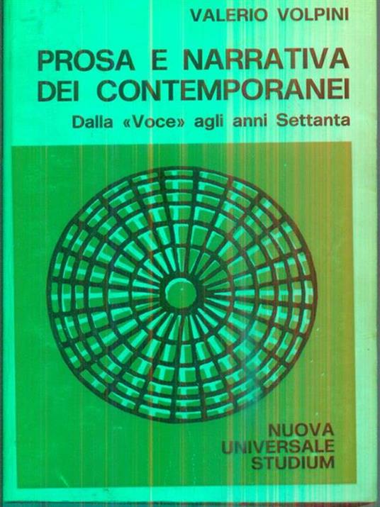 Prosa narrativa dei contemporanei - Valerio Volpini - copertina