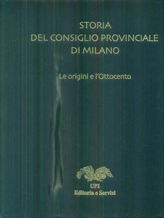 Storia del consiglio Provinciale di Milano - Robertino Ghiringhelli - copertina