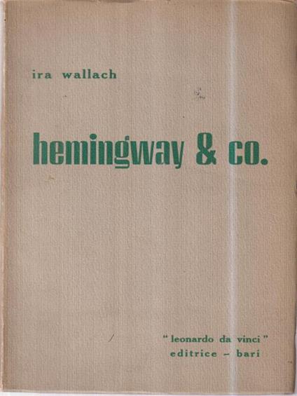Hemingway & co - Ira Wallach - copertina