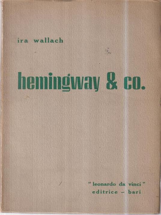 Hemingway & co - Ira Wallach - copertina