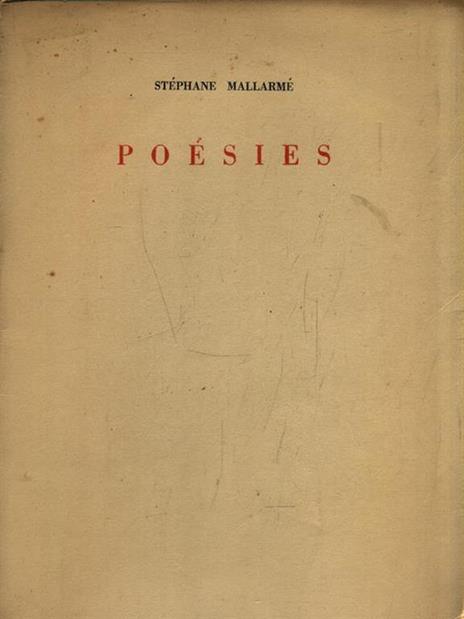 Poésies - Stephane Mallarmè - copertina