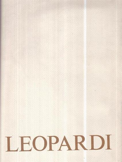 Leopardi - Martirio dè santi padri del monte sinai - Giacomo Leopardi - copertina
