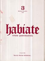 Habiate rivista quadrimestrale n 3 settembre/dicembre 1976