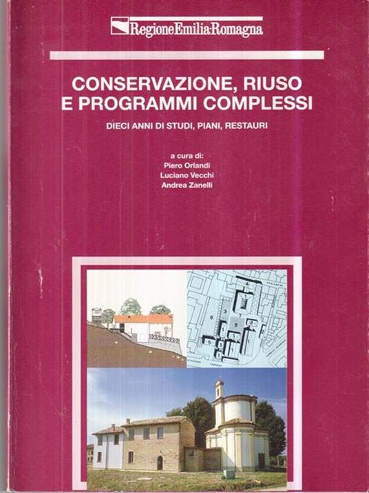 Conservazione, riuso e programmi complessi - copertina