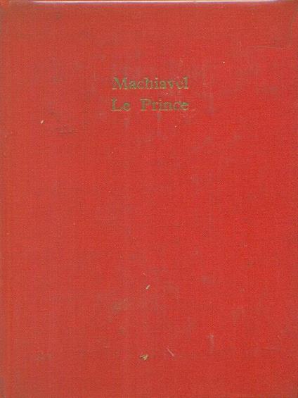 Le  Prince - Niccolò Machiavelli - copertina