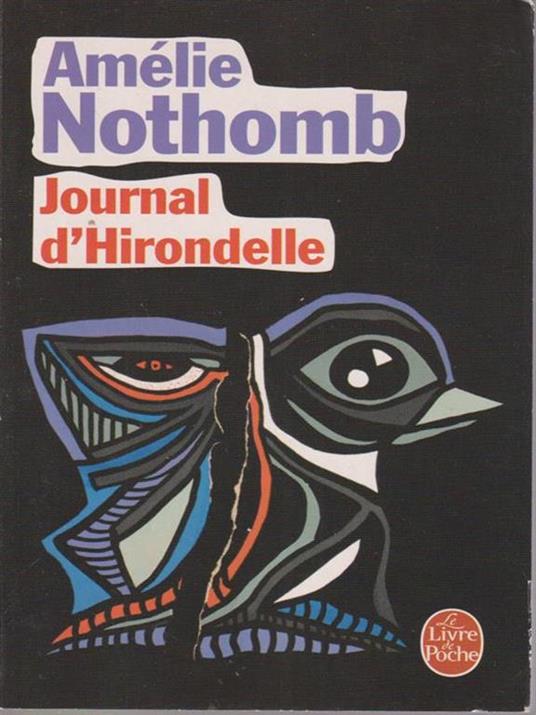 Jounarl d'Hirondelle - Amélie Nothomb - copertina