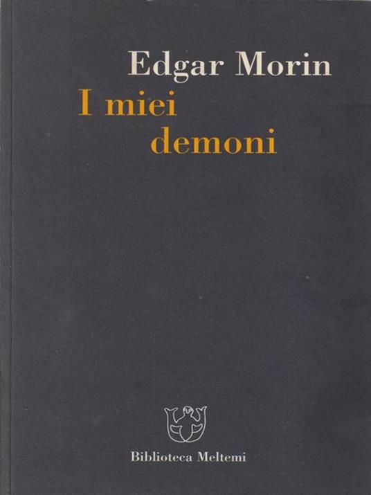 I miei demoni - Edgar Morin - copertina