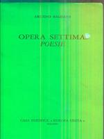 Opera settima: poesie