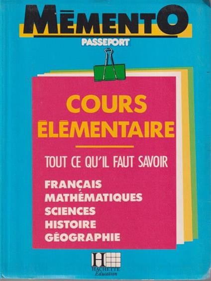Cours Elementaire -   - copertina