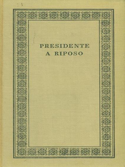 Presidente a riposo - Harry S. Truman - copertina