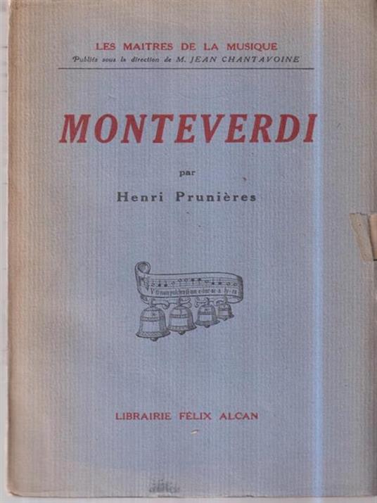 Monteverdi - Henri Prunieres - copertina