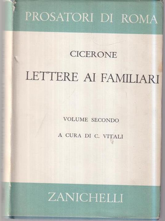 Lettere ai familiari - Marco Tullio Cicerone - copertina