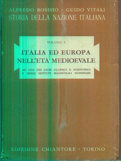 Italia ed Europa nell'età medioevale -   - copertina