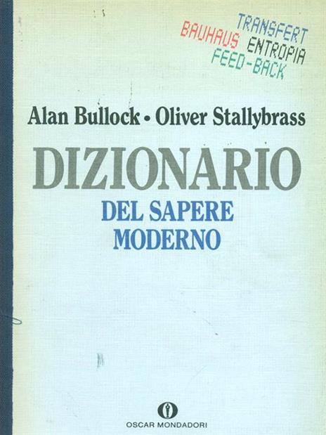 Dizionario del sapere moderno - Alan Bullock - copertina