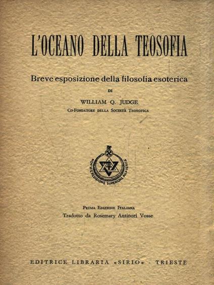 L' oceano della teosofia - William Judge - copertina