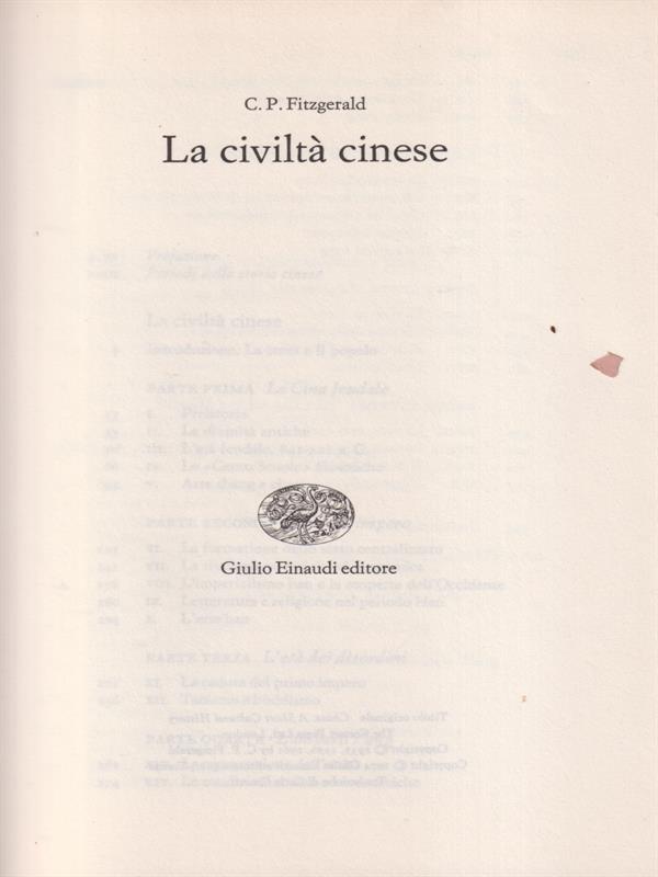 La civiltà cinese