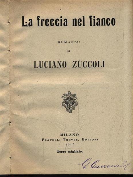 La freccia nel fianco - Luciano Zuccoli - copertina