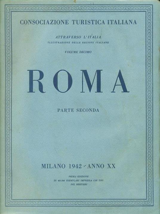 Roma Parte Seconda -   - copertina
