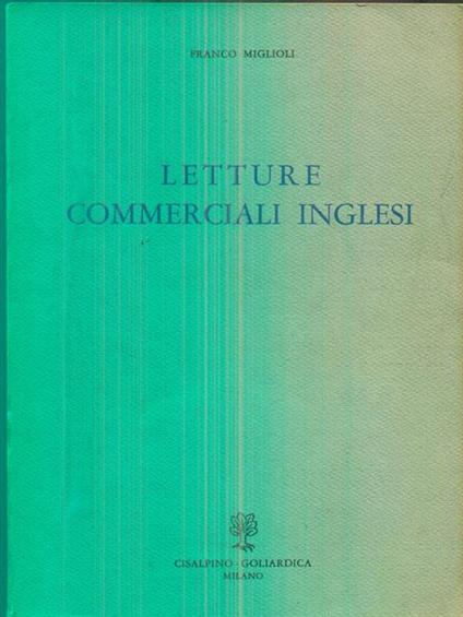 Letture commerciali inglesi - Franco Miglioli - copertina