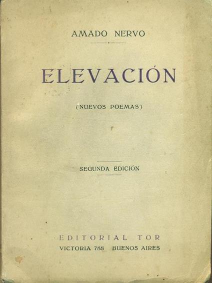 Elevacion - Amado Nervo - copertina