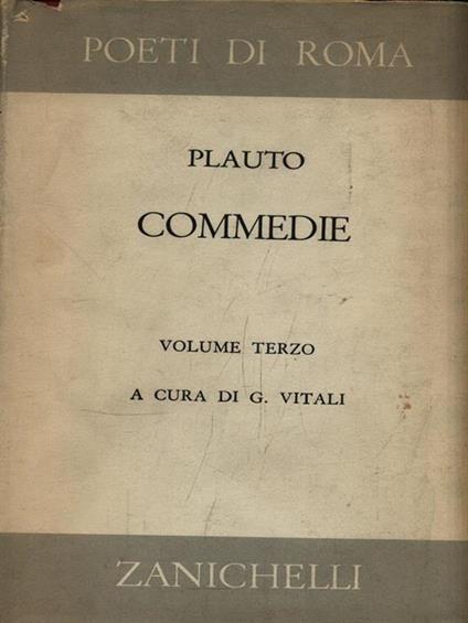 Commedie - T. Maccio Plauto - copertina