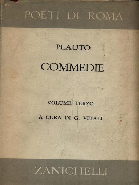 Commedie - T. Maccio Plauto - copertina
