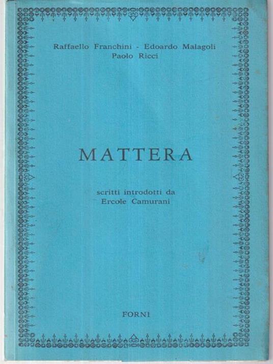 Mattera -   - copertina