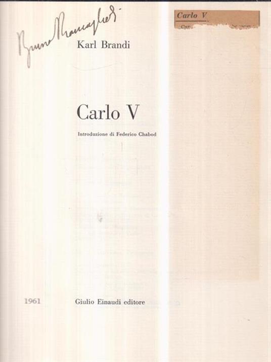 Carlo V - Karl Brandi - copertina