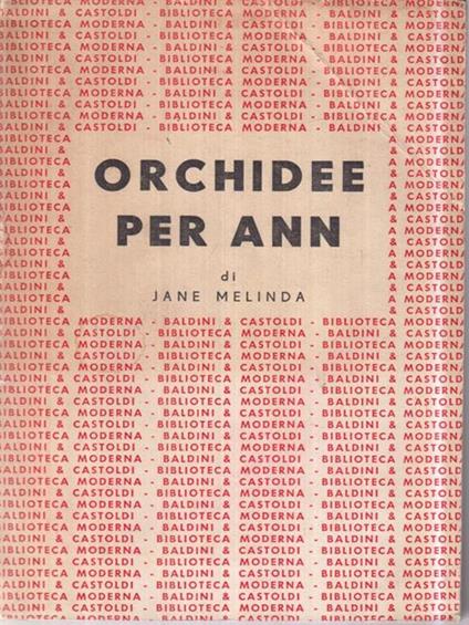 Orchidee per Ann - Jane Melinda - copertina