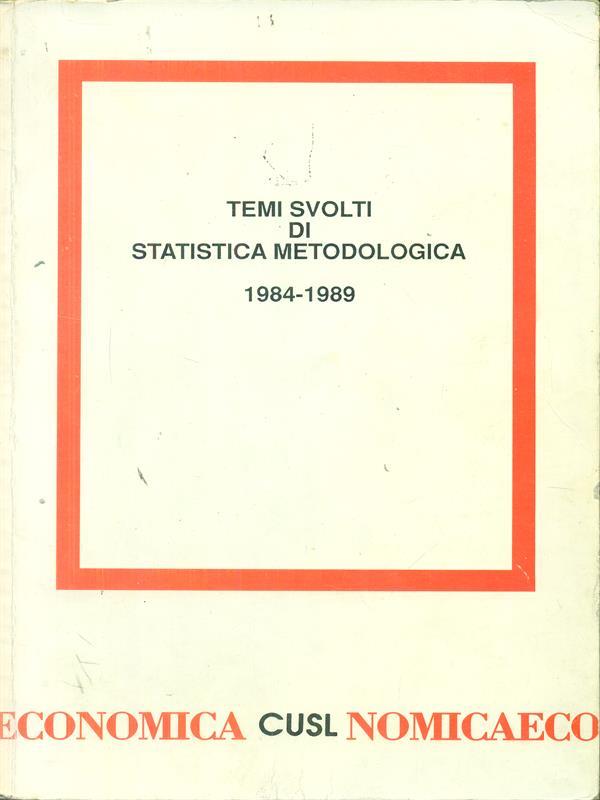 Temi svolti di statistica metodologica