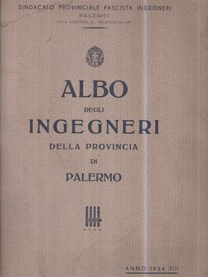 Albo degli ingegneri della provincia di Palermo -   - copertina