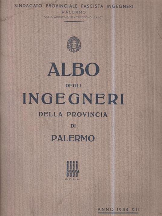 Albo degli ingegneri della provincia di Palermo -   - copertina