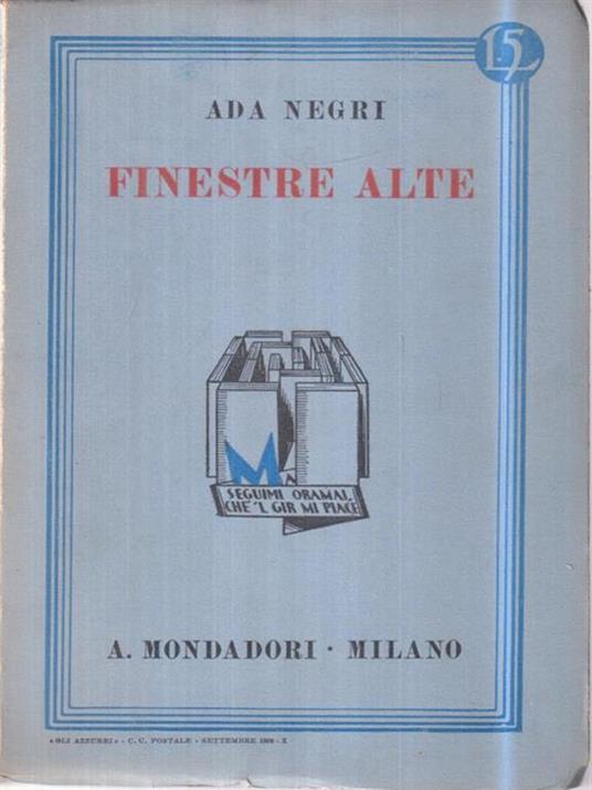 Finestre alte - Ada Negri - 2