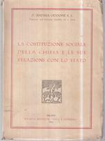 La costituzione sociale della chiesa e le sue relazioni con lo stato