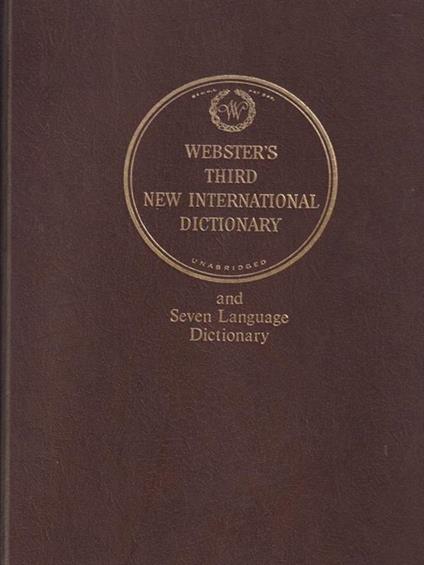 Webster's Third New international Dictionary 3 voll -   - copertina
