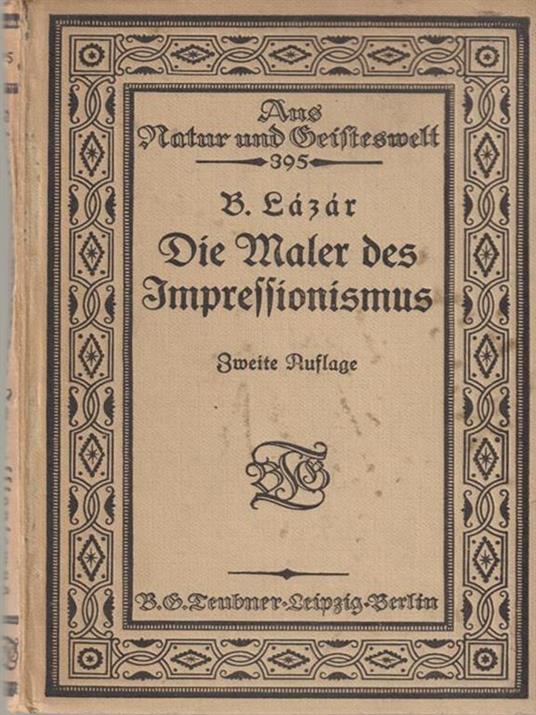 Die maler des impressionismus - B. Lazar - copertina