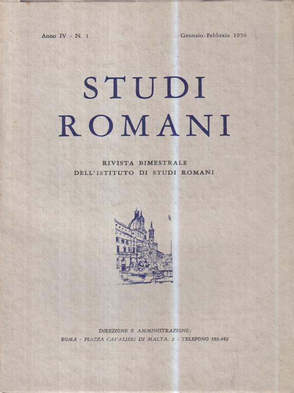Studi romani. Anno IV - N. 1 (Gennaio-Febbraio 1956)