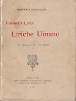 Poemetti lirici e liriche umane