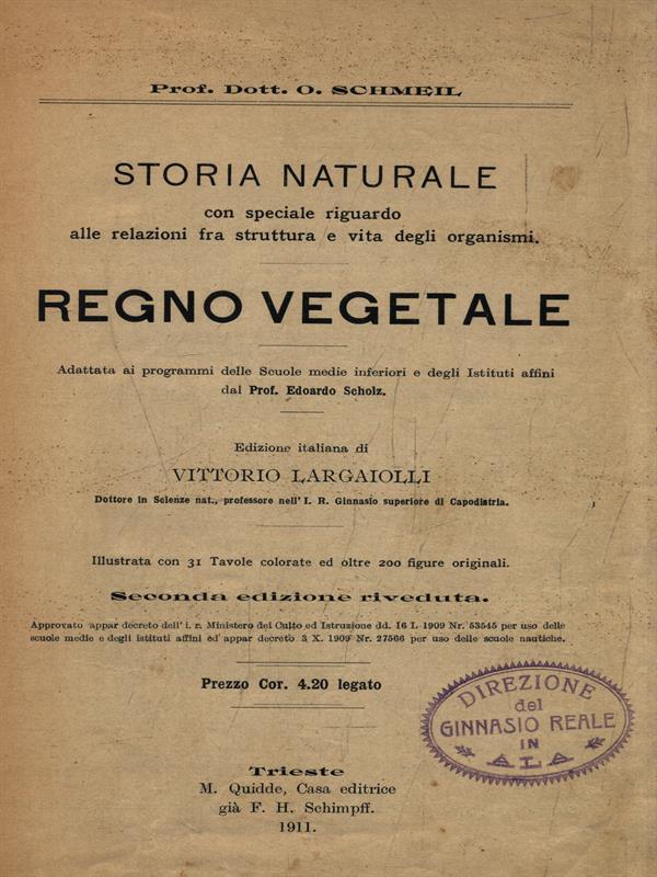 Storia Naturale del Regno Vegetale