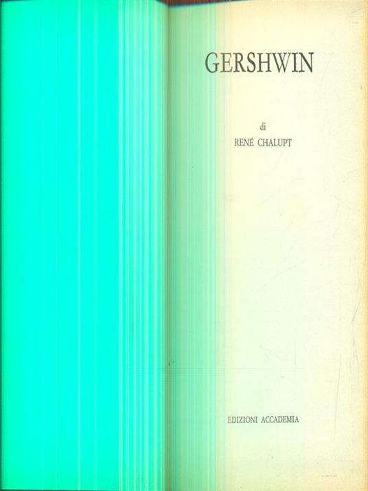 Gershwin - Rene Chalupt - copertina