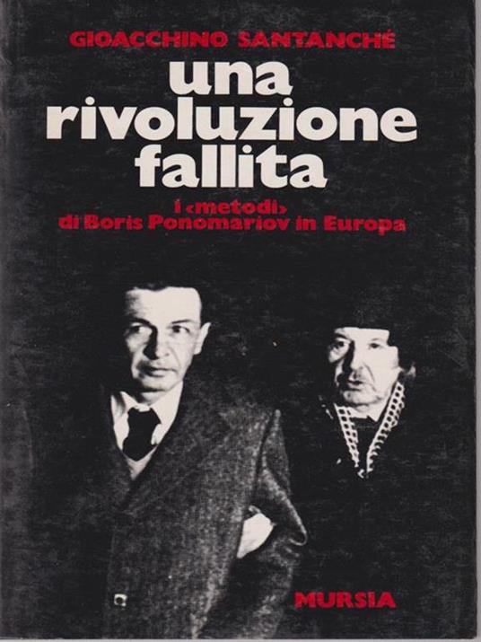Una rivoluzione fallita - Gioacchino Santanchè - copertina