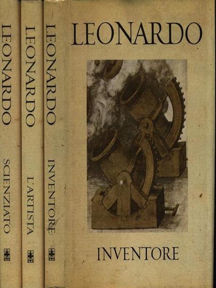 Leonardo Scienziato - Inventore - L'Artista. 3 Volumi - copertina