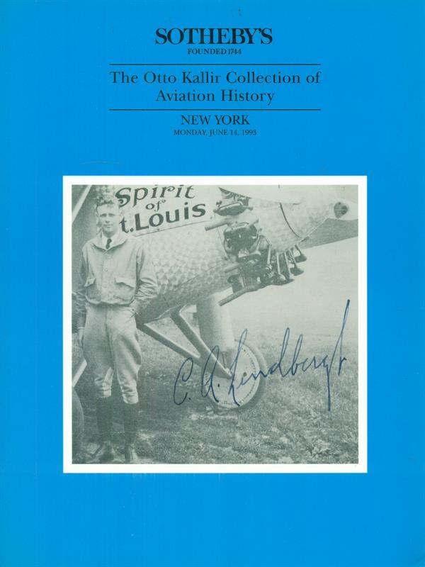 The  otto kallir collection of Aviation History