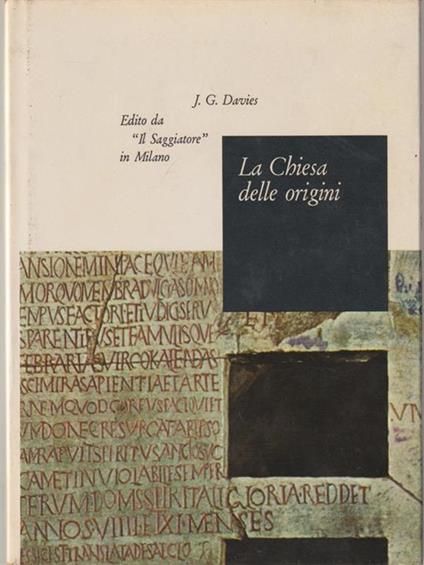 La Chiesa delle origini - J. G. Davies - copertina